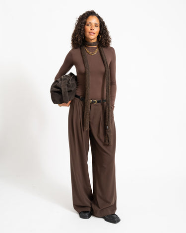TILTIL Anni Higneck Longsleeve Brown - Things I Like Things I Love