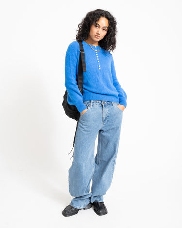 TILTIL Arya Button Up Knit Blue One Size - Things I Like Things I Love