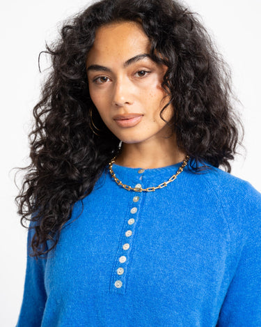 TILTIL Arya Button Up Knit Blue One Size - Things I Like Things I Love