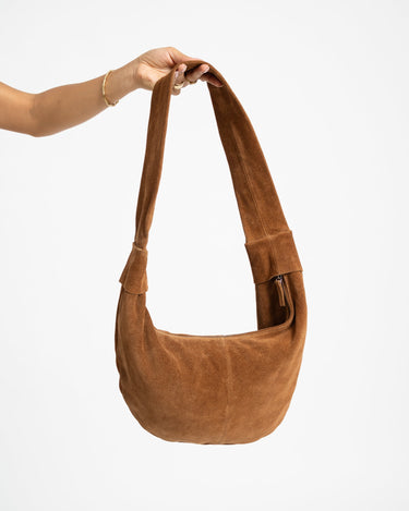 TILTIL Bag Leila REAL SUEDE Cognac - Things I Like Things I Love