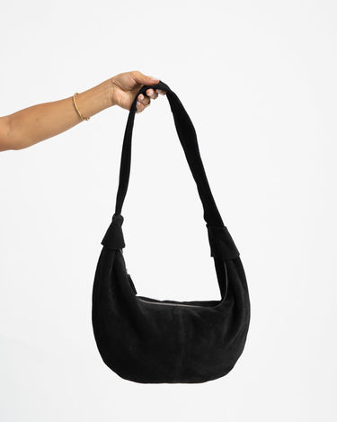 TILTIL Bag Leila REAL SUEDE Zwart - Things I Like Things I Love