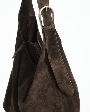 TILTIL Bag Yuki Buckle Suede Bruin - Things I Like Things I Love