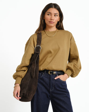 TILTIL Bag Yuki Buckle Suede Bruin - Things I Like Things I Love