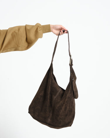 TILTIL Bag Yuki Buckle Suede Bruin - Things I Like Things I Love