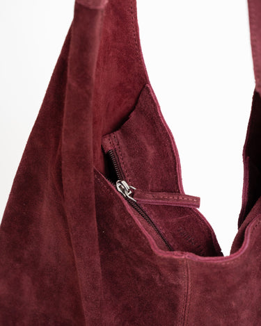 TILTIL Bag Yuki Plum Suede Donkerpaars - Things I Like Things I Love