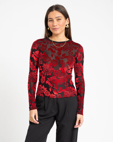 TILTIL Baro Longsleeve Open Back Red - Things I Like Things I Love