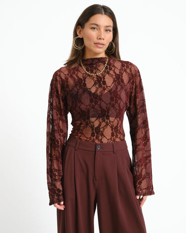 TILTIL Blair Lace Longsleeve Bordeaux - Things I Like Things I Love
