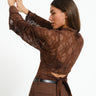 TILTIL Blair Lace Longsleeve Bruin - Things I Like Things I Love