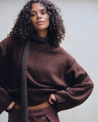 TILTIL Bora Pullover Bruin - Things I Like Things I Love