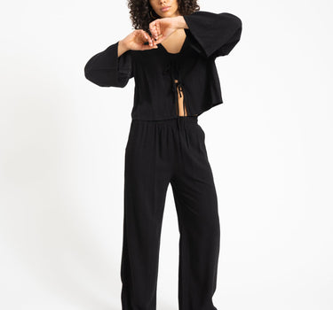 TILTIL Britt Pants Linen Black - Things I Like Things I Love
