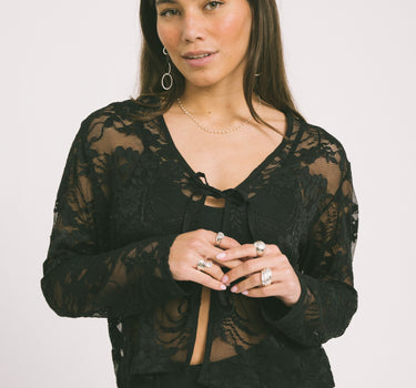 TILTIL Claire Blouse Lace Black - Things I Like Things I Love