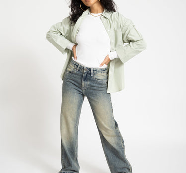 TILTIL Dide Jeans Washed Green - Things I Like Things I Love