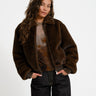 TILTIL Elena Furry Bomber Bruin - Things I Like Things I Love