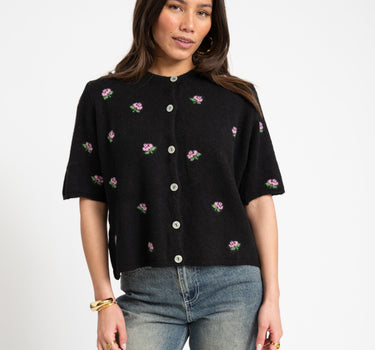 TILTIL Flower Knit Black One Size - Things I Like Things I Love