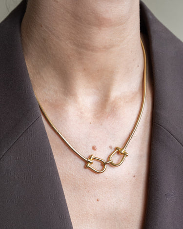 TILTIL Horsebit Necklace Goud - Things I Like Things I Love