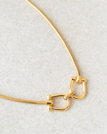 TILTIL Horsebit Necklace Goud - Things I Like Things I Love