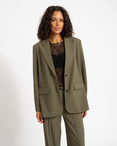TILTIL Indy Open Back Blazer Groen - Things I Like Things I Love