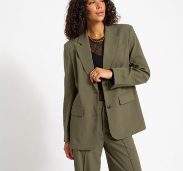 TILTIL Indy Open Back Blazer Groen - Things I Like Things I Love