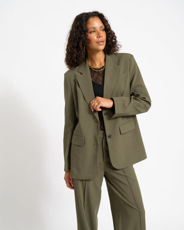TILTIL Indy Open Back Blazer Groen - Things I Like Things I Love
