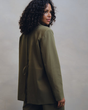 TILTIL Indy Open Back Blazer Groen - Things I Like Things I Love