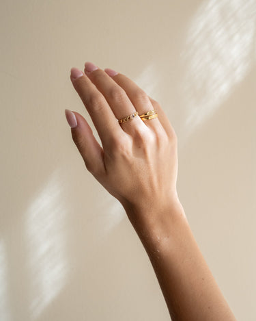 TILTIL Ines Chain Zircon Ring Goud - Things I Like Things I Love