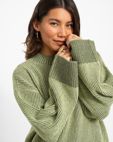 TILTIL Jackie Oversized Knit Pullover Groen - Things I Like Things I Love