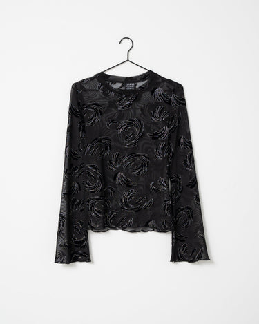 TILTIL Lieke Mesh Velvet Sparkle Black - Things I Like Things I Love