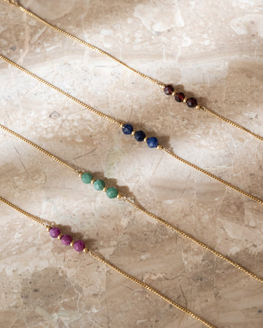 TILTIL Love Gemstone Bracelet Goud Ruby - Things I Like Things I Love