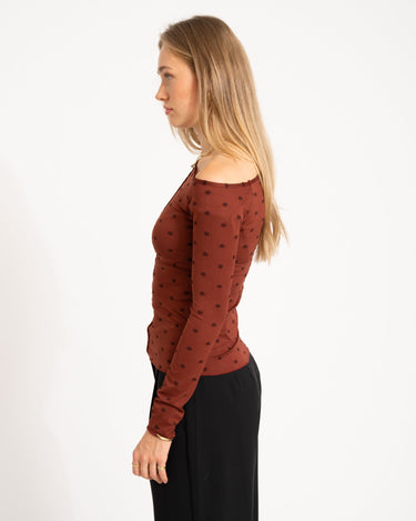 TILTIL Luna longsleeve Polkadot Bordeaux - Things I Like Things I Love