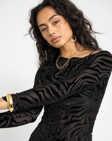 TILTIL Luna Longsleeve Zebra Black - Things I Like Things I Love