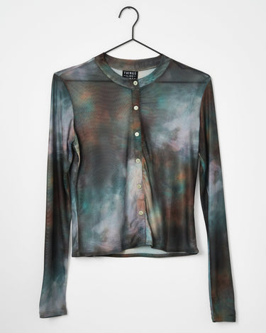 TILTIL Mesh Buttoned Longsleeve Terra - Things I Like Things I Love