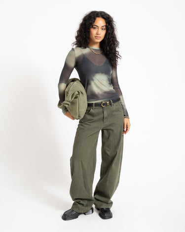 TILTIL Mesh Longsleeve Faded Groen - Things I Like Things I Love
