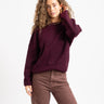 TILTIL Milana Crew Pullover Burgundy - Things I Like Things I Love