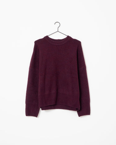 TILTIL Milana Crew Pullover Burgundy - Things I Like Things I Love