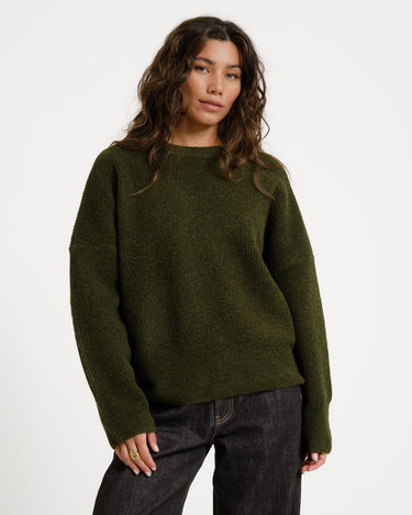 TILTIL Milana Crew Pullover Donkergroen - Things I Like Things I Love