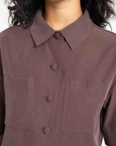 TILTIL Mine Shortsleeve Blouse Bruin - Things I Like Things I Love
