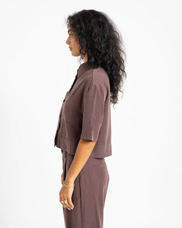 TILTIL Mine Shortsleeve Blouse Bruin - Things I Like Things I Love