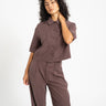 TILTIL Mine Shortsleeve Blouse Bruin - Things I Like Things I Love