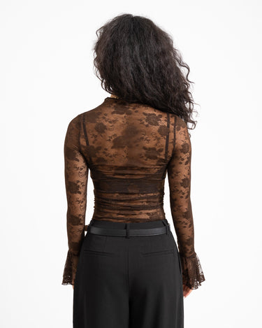 TILTIL Mira Lace Longsleeve Bruin - Things I Like Things I Love