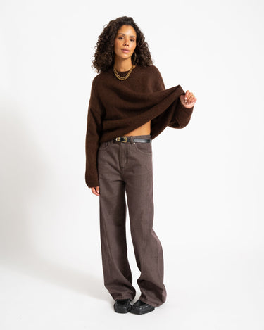 TILTIL Missy HR Relaxed Seam Jeans Bruin - Things I Like Things I Love