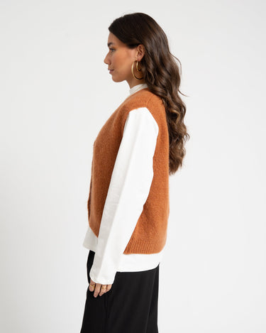 TILTIL Monica Gilet Cognac One Size - Things I Like Things I Love