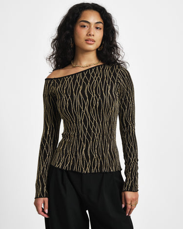 TILTIL Mula Longsleeve Glitter Gold - Things I Like Things I Love