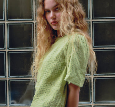 TILTIL Oi - Vi Shortsleeve Blouse Green - Things I Like Things I Love