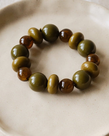 TILTIL Ollie Bead Bracelet Olive - Things I Like Things I Love