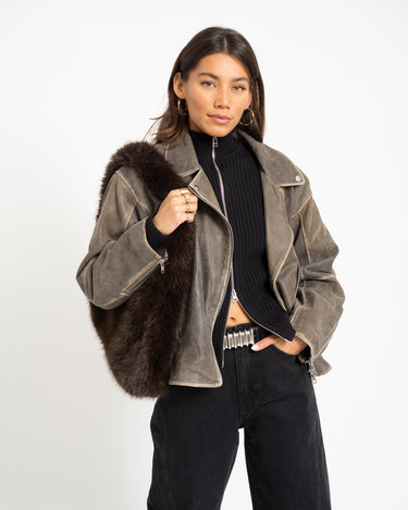 TILTIL Pixie Contrast Zipper Cardigan Zwart - Things I Like Things I Love