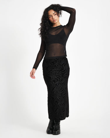 TILTIL Rody Maxi Skirt Zebra Black - Things I Like Things I Love