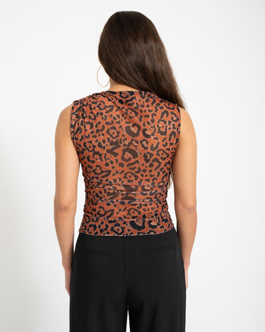 TILTIL Rody Mesh Top Leopard Orange - Things I Like Things I Love