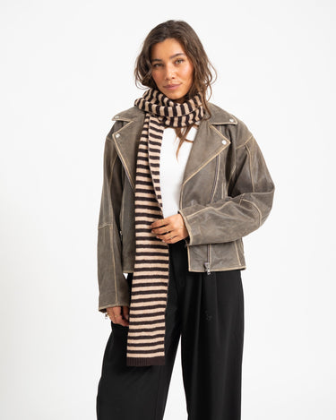 TILTIL Scarf Lou Striped Brown - Things I Like Things I Love