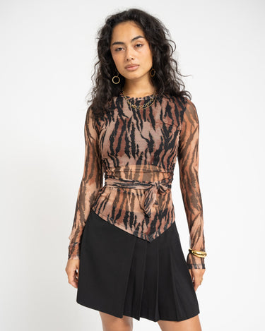 TILTIL Sera Tiger Longsleeve Brown - Things I Like Things I Love