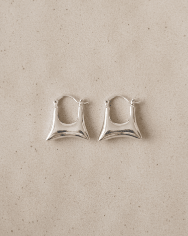 TILTIL Set Of 2 Squary Hoop Earrings Silver - Things I Like Things I Love